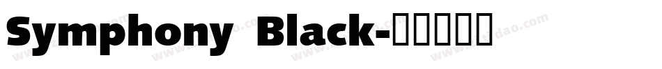 Symphony Black字体转换
